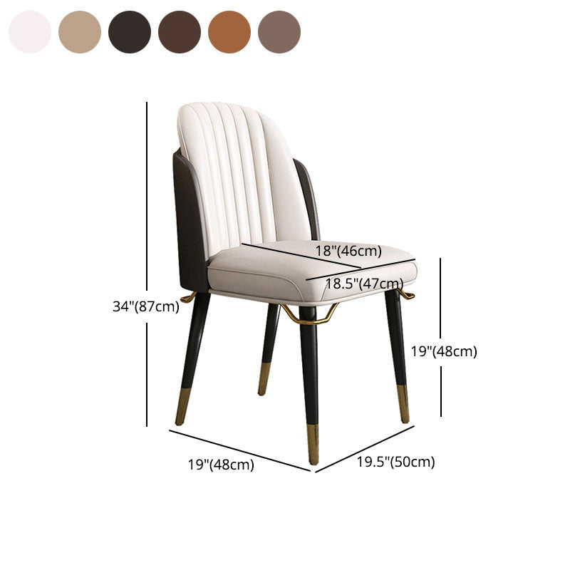 Glam Solid Wood Kitchen and Dining Room Chair Wingback Side Chair