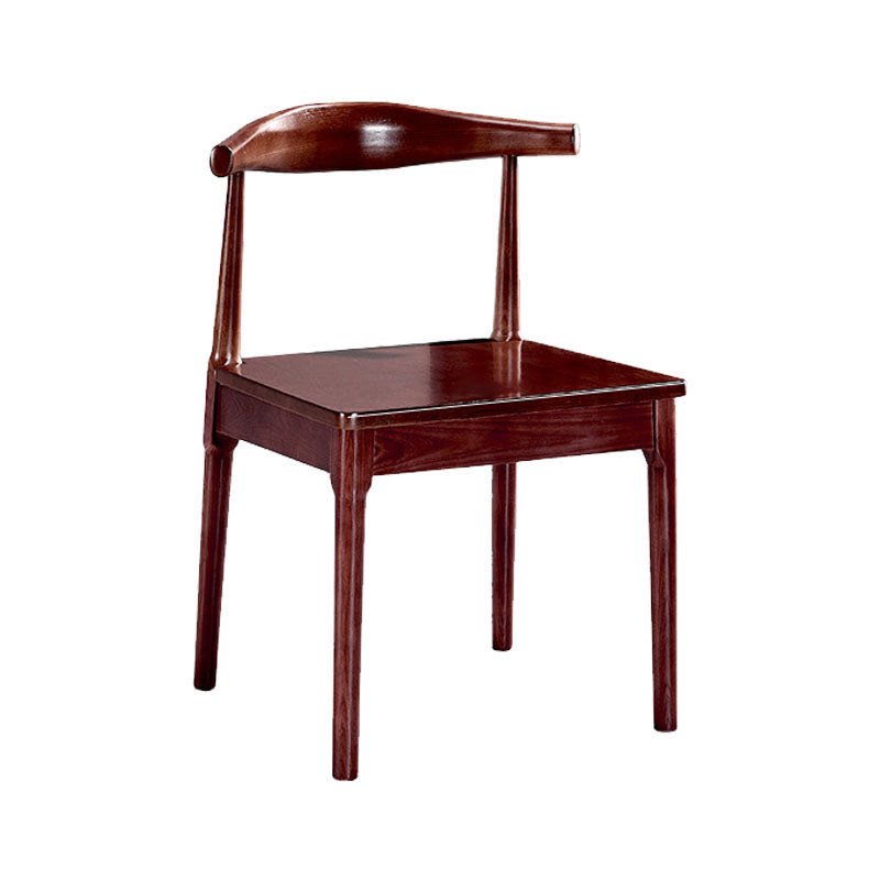 Glam Wood Chair Open Back Dining Side Chair for Dining Room 16.5"x16.9"x30"