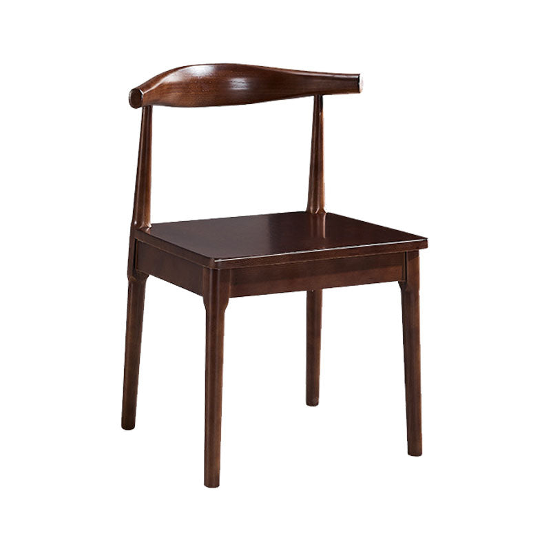 Glam Wood Chair Open Back Dining Side Chair for Dining Room 16.5"x16.9"x30"