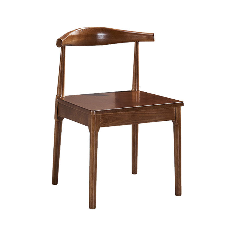 Glam Wood Chair Open Back Dining Side Chair for Dining Room 16.5"x16.9"x30"