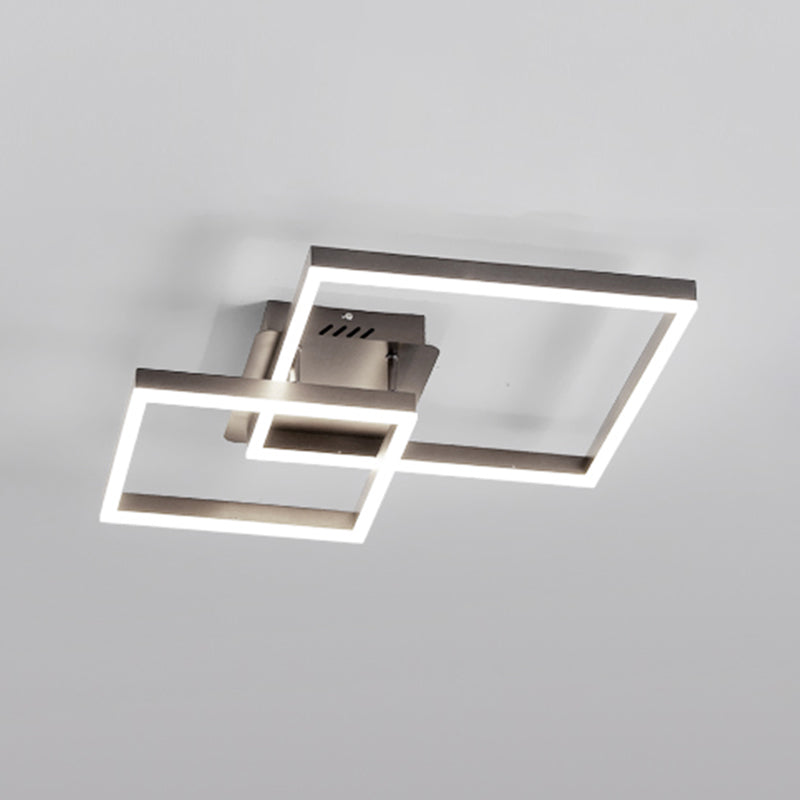 Moderne stijl vierkante vorm plafondarmaturen metalen plafond gemonteerde lichten