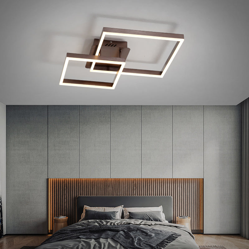 Moderne stijl vierkante vorm plafondarmaturen metalen plafond gemonteerde lichten