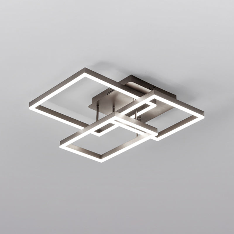 Modern Style Square Shape Ceiling Fixtures Metal Ceiling Mounted Lights