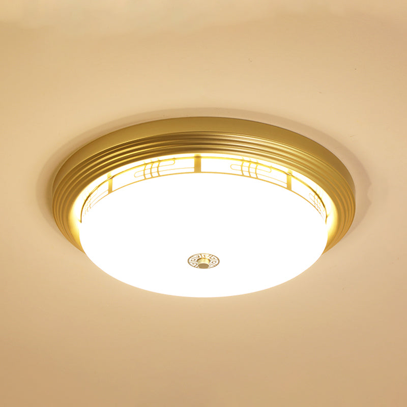 Round Flush Mount Light Modern Style Metal 1 Flush Ceiling Lights