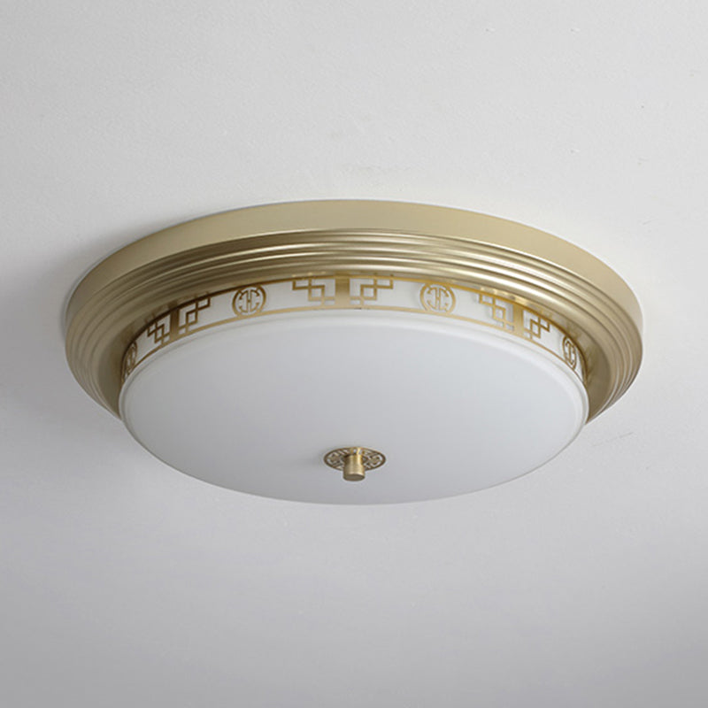 Round Flush Mount Light Modern Style Metal 1 Flush Ceiling Lights