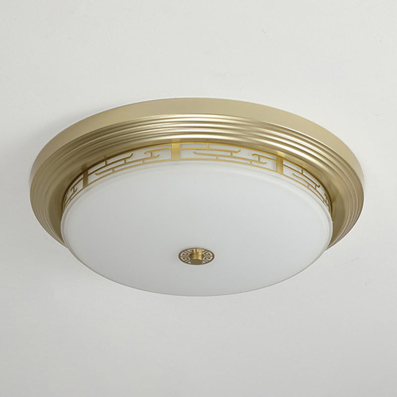 Round Flush Mount Light Modern Style Metal 1 Flush Ceiling Lights