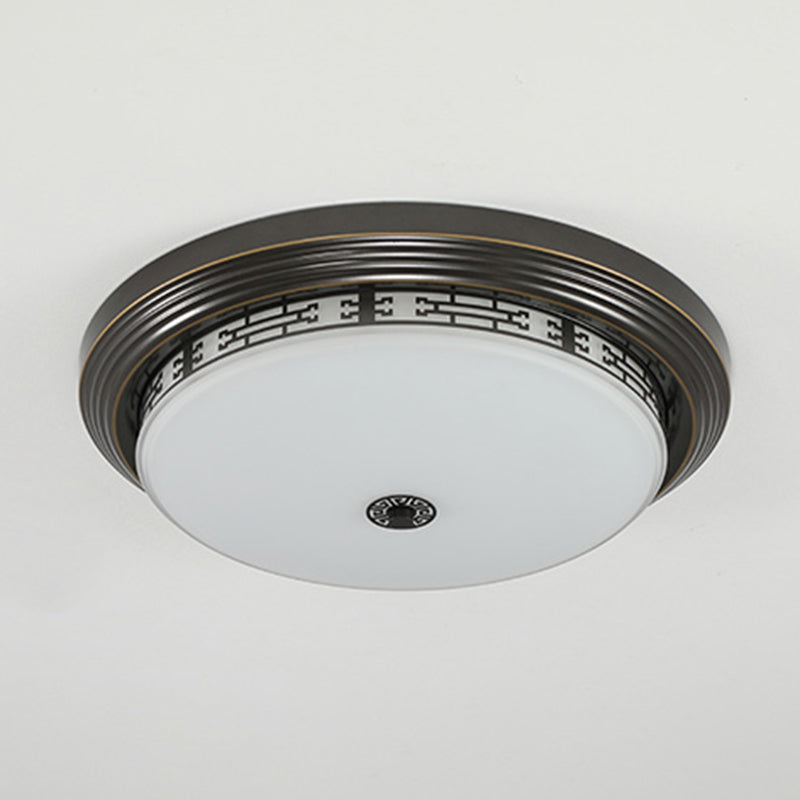 Round Flush Mount Light Modern Style Metal 1 Flush Ceiling Lights