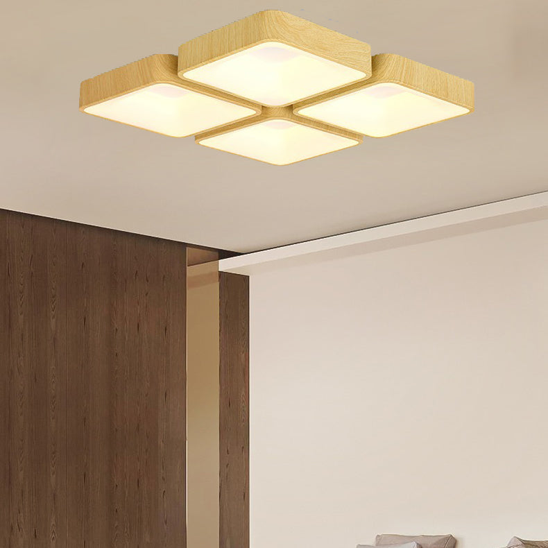 Luz de techo de montaje geométrico LED moderno LED FLUSH TECILE DE TECOLO DE MONTAJE