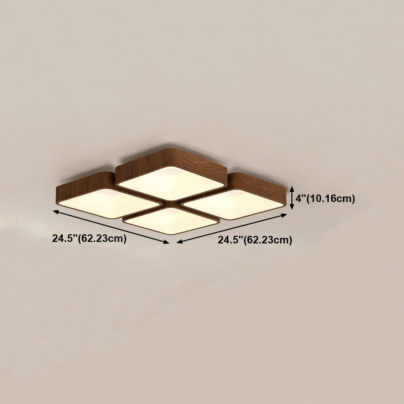 Luz de techo de montaje geométrico LED moderno LED FLUSH TECILE DE TECOLO DE MONTAJE