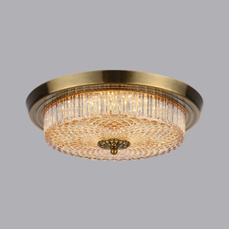 Modern Style Round Flush Mount Light Glass 2-Light Flush Ceiling Lights