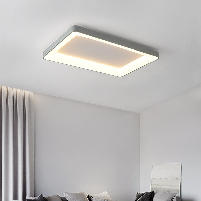 Rechthoekige spoelbevestiging plafondlicht Modern Flush Mount Plafond Armture