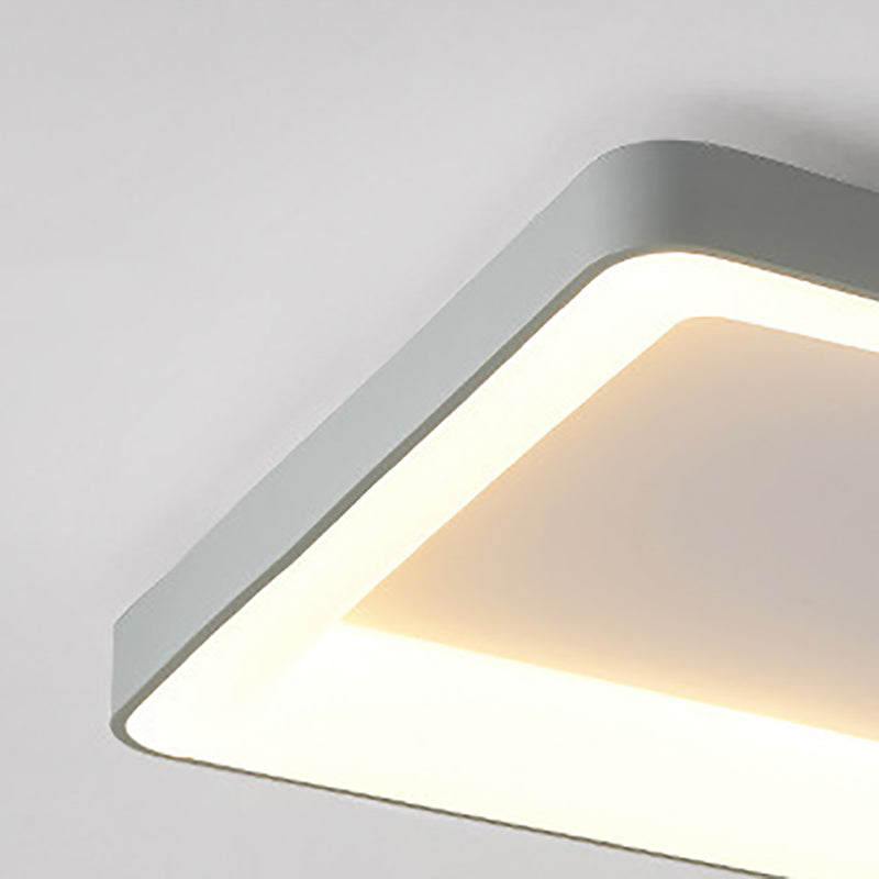 Rechthoekige spoelbevestiging plafondlicht Modern Flush Mount Plafond Armture