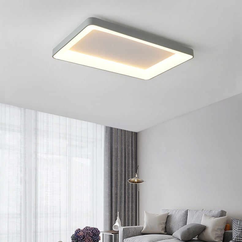 Rechthoekige spoelbevestiging plafondlicht Modern Flush Mount Plafond Armture