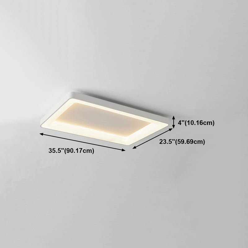 Luz de techo de montaje de lavado rectangular Moderno Flush Mount Techo Fixure