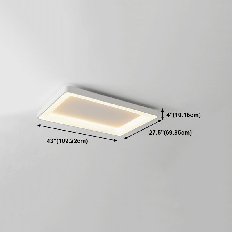 Luz de techo de montaje de lavado rectangular Moderno Flush Mount Techo Fixure