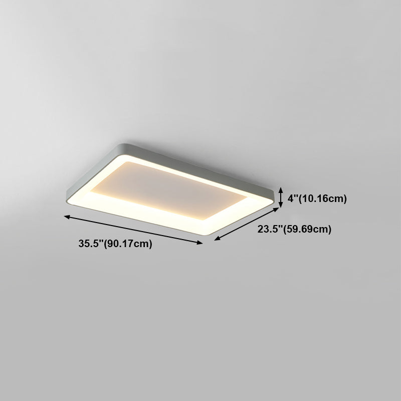 Luz de techo de montaje de lavado rectangular Moderno Flush Mount Techo Fixure