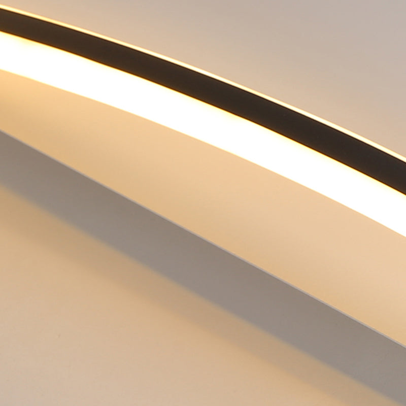 Forme de géométrie moderne Disponte de plafond métal 1 luminaire de plafond luminaire en noir