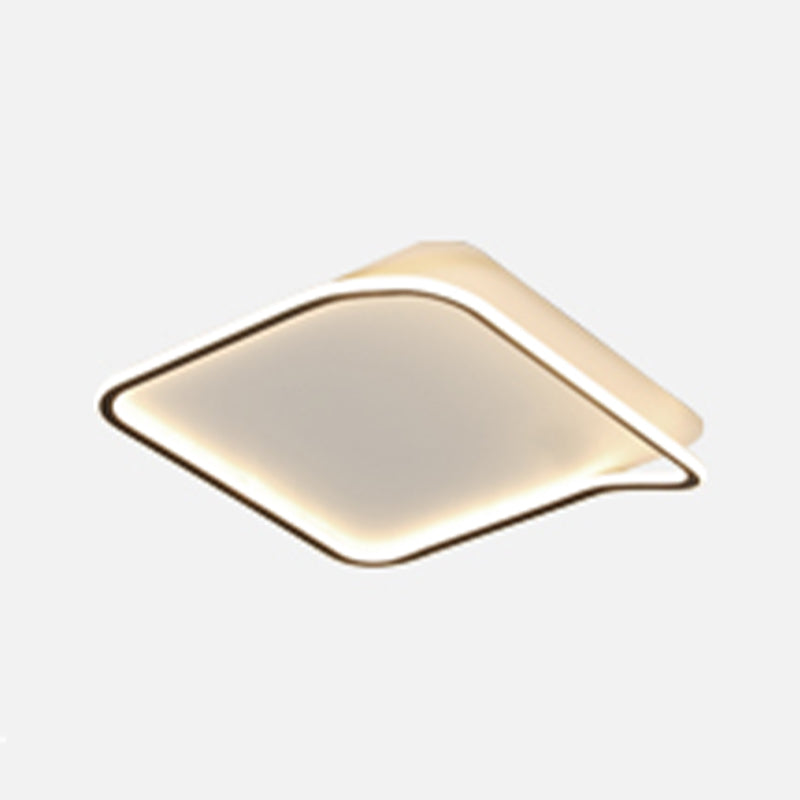 Forme de géométrie moderne Disponte de plafond métal 1 luminaire de plafond luminaire en noir