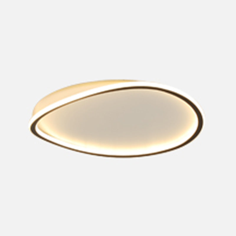 Forme de géométrie moderne Disponte de plafond métal 1 luminaire de plafond luminaire en noir