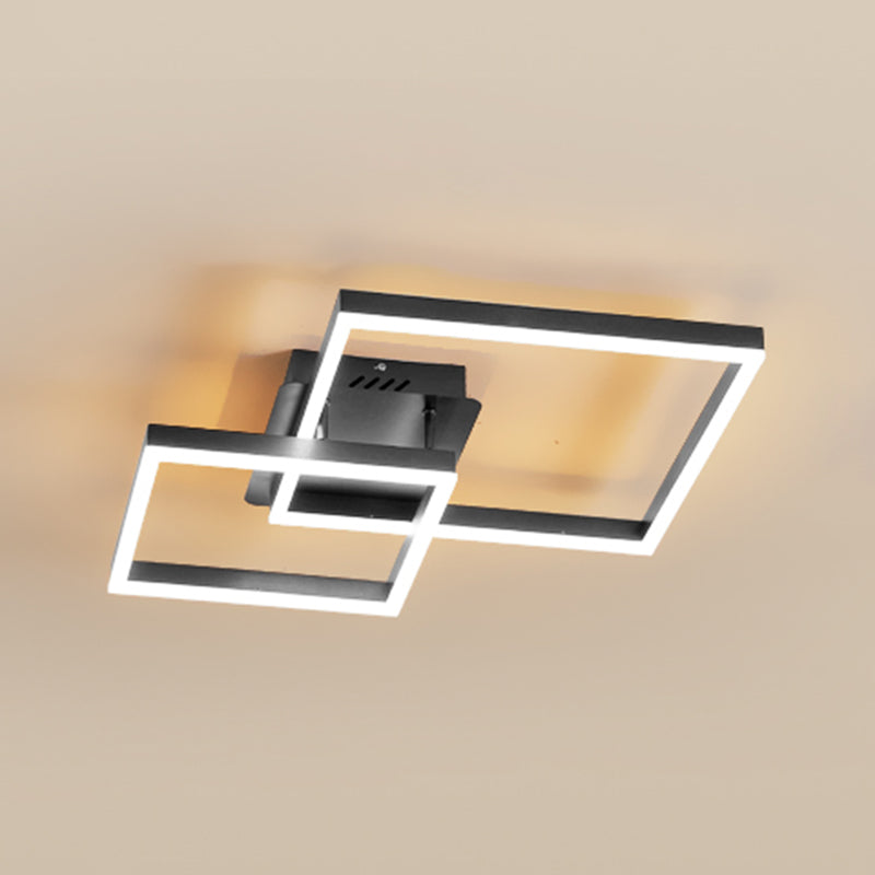 Modern Style Linear Shape Ceiling Fixtures Metal Flush Ceiling Light Fixtures