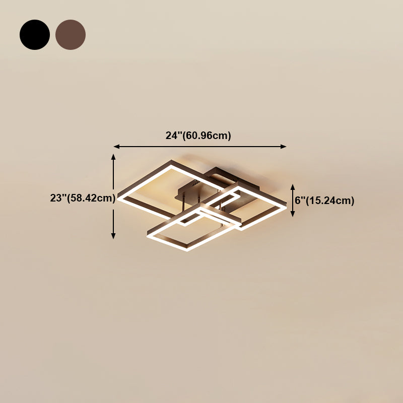 Moderne stijl lineaire vorm plafondarmaturen metaal spoelplafond verlichtingsarmaturen