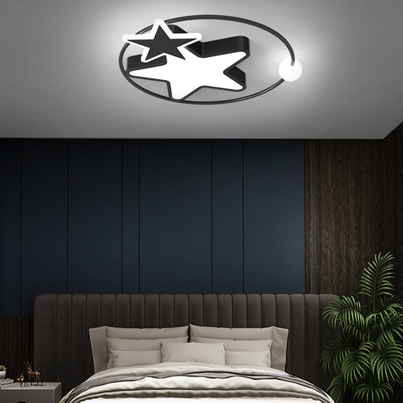 Moderne stijl Star Shape plafondarmaturen metaal 3 lichte spoelplafondverlichting armaturen