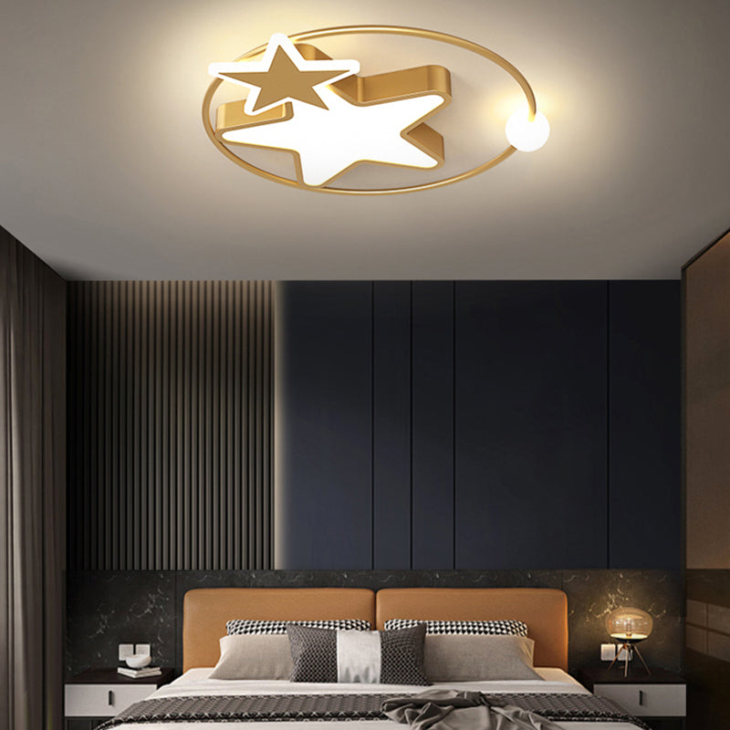 Moderne stijl Star Shape plafondarmaturen metaal 3 lichte spoelplafondverlichting armaturen