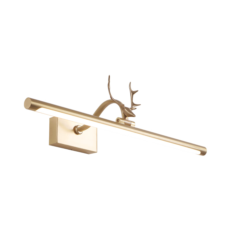 Moderne Antlers ijdelheid licht LED Mirror voorlicht met acrylschaduw voor badkamer