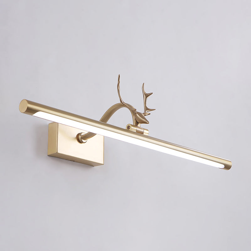 Moderne Antlers ijdelheid licht LED Mirror voorlicht met acrylschaduw voor badkamer