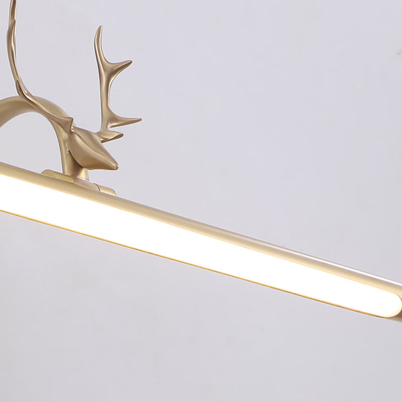 Moderne Antlers ijdelheid licht LED Mirror voorlicht met acrylschaduw voor badkamer