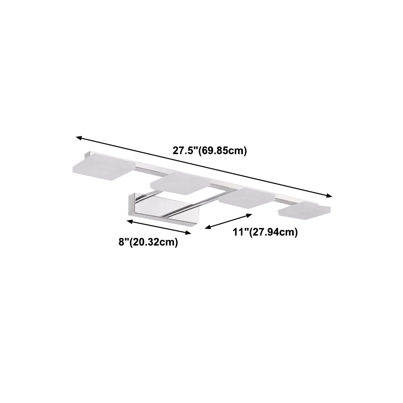 Metalen vierkanten wandverlichting armatuur eenvoudige LED -wand sconce verlichtingsarmatuur