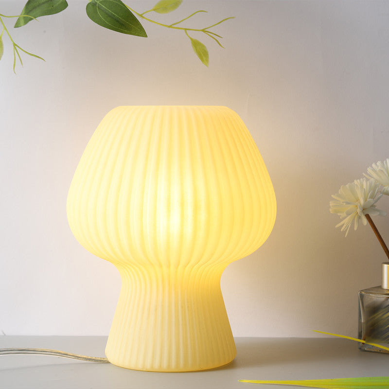Modern Style Desk Lighting Fixture Colorful Glass Shade Desk Lamp for Bedroom