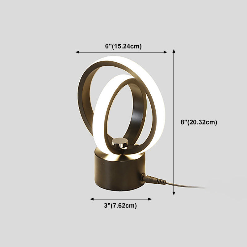Modern Style Linear Shape Table Lighting Metal Table Lamp for Bedroom