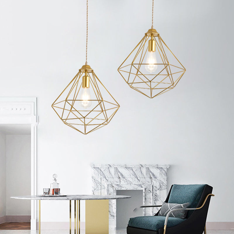 Geometric Hanging Light Modern Style Metal 1 Light Hanging Light Kit