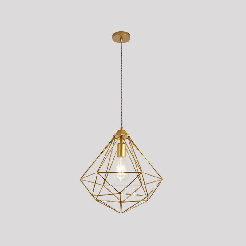 Geometric Hanging Light Modern Style Metal 1 Light Hanging Light Kit