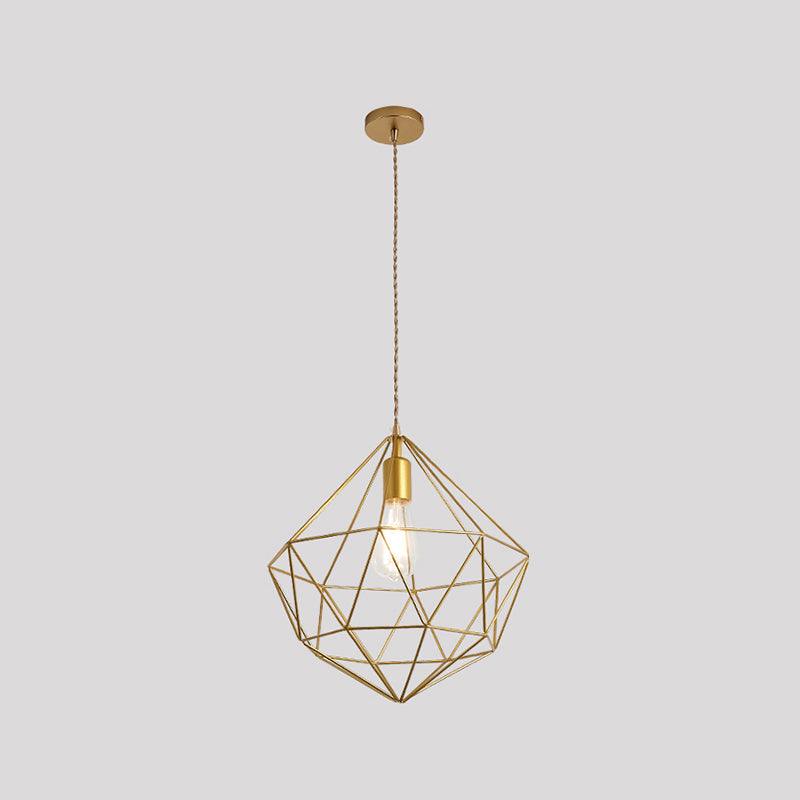 Geometric Hanging Light Modern Style Metal 1 Light Hanging Light Kit