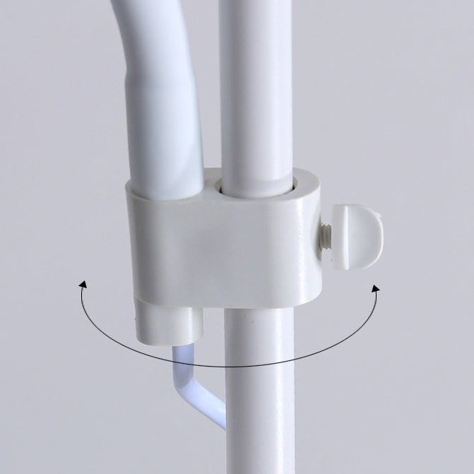 Forma de la tira de lámpara de lámpara de hierro de estilo nórdico Luz de piso de doble cabeza para sala de estar