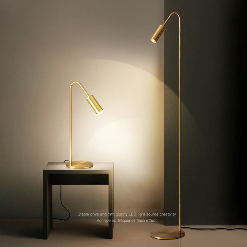 Metal Linear Shape Floor Lighting Modern 1 Light Floor Light Sconce