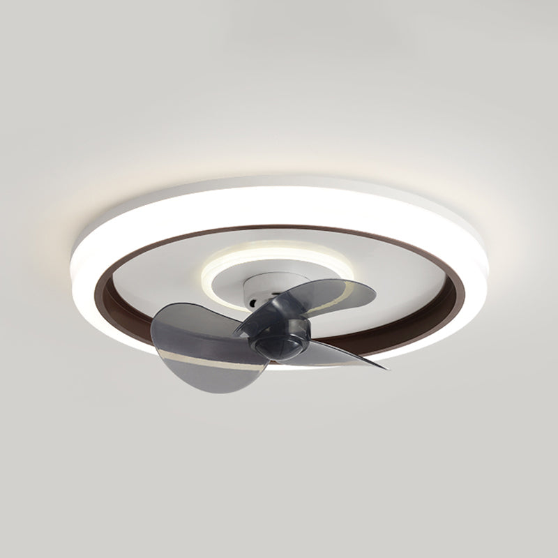 Modern Style Ceiling Fan Lighting Metal 1 Light Ceiling Fan Lighting for Dining Room