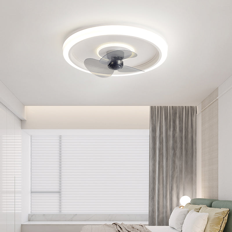 Modern Style Ceiling Fan Lighting Metal 1 Light Ceiling Fan Lighting for Dining Room