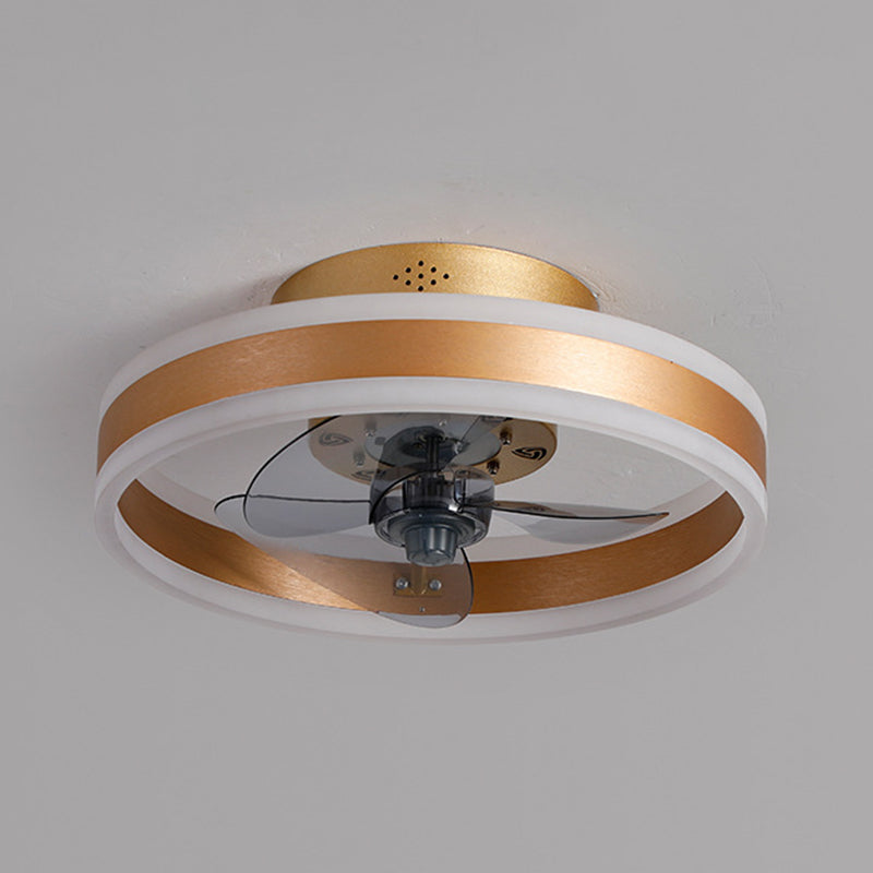 Modern Style Ceiling Fan Lighting Metal 2 Light Ceiling Fan Lighting for Living Room