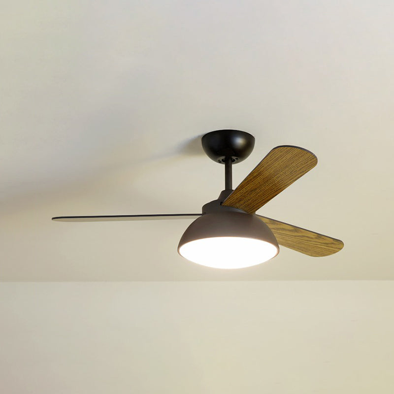 Luce ventilatore a soffitto in stile moderno metallo 1 illuminazione ventilatore a soffitto per la stanza dei bambini