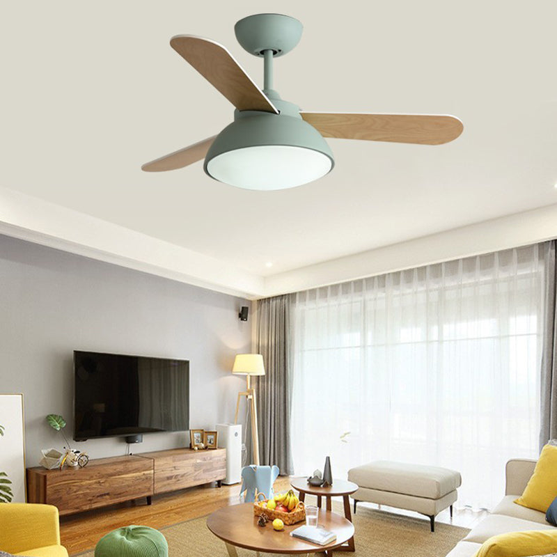 Modern Style Ceiling Fan Lighting Metal 1 Light Ceiling Fan Lighting for Children's Room