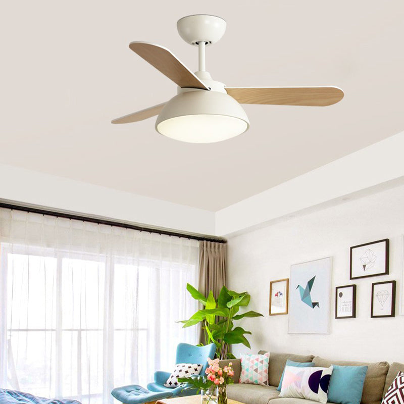 Modern Style Ceiling Fan Lighting Metal 1 Light Ceiling Fan Lighting for Children's Room