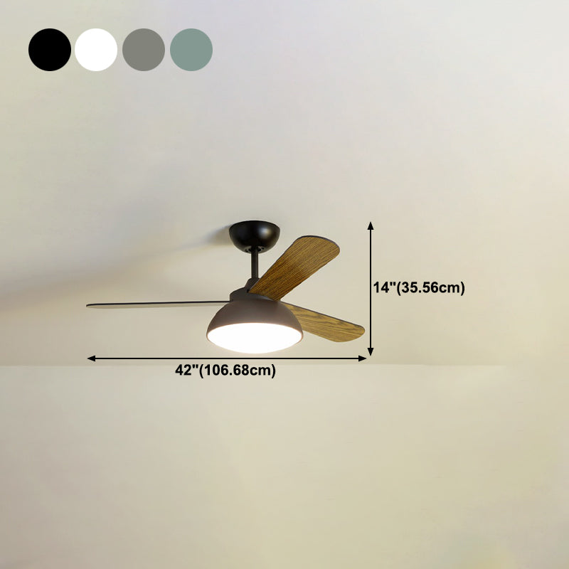 Luce ventilatore a soffitto in stile moderno metallo 1 illuminazione ventilatore a soffitto per la stanza dei bambini