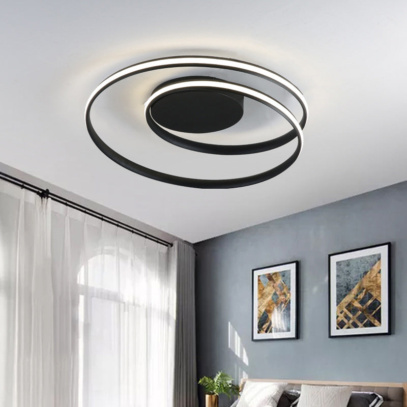 Lampada a soffitto a forma lineare in stile moderno 1 Metal 1 illuminazione a soffitto per sala da pranzo