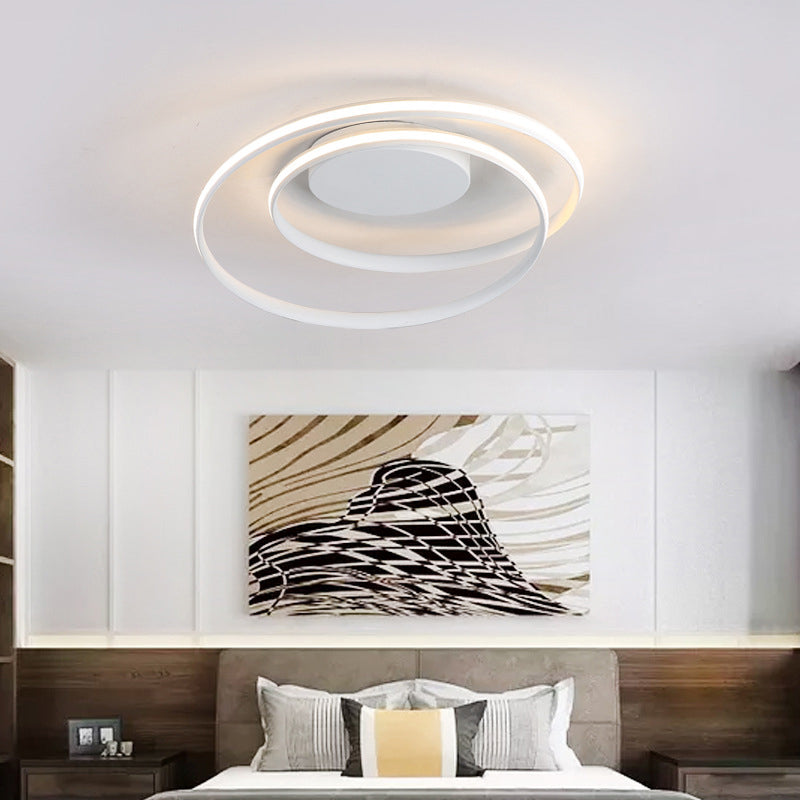 Modern Style Linear Shape Ceiling Lamp Metal 1 Light Ceiling Lighting for Dining Room