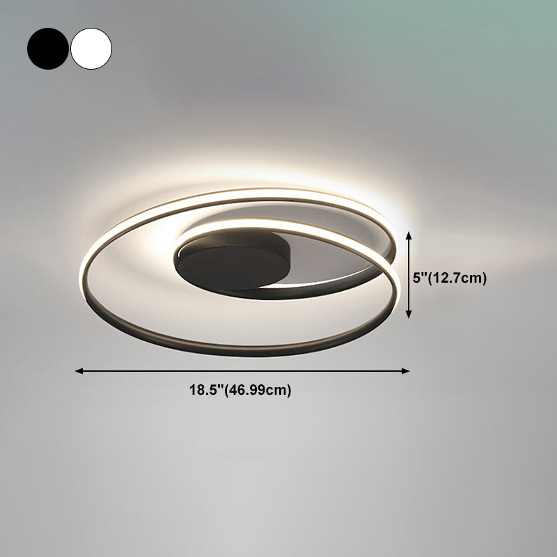 Moderne stijl lineaire vorm plafondlamp metaal 1 lichte plafondverlichting voor eetkamer