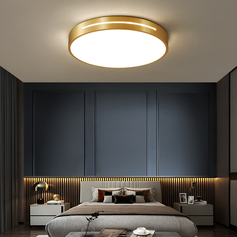 Moderne stijl geometrie vorm plafond armatuur metaal 1 licht plafond gemonteerd licht in goud