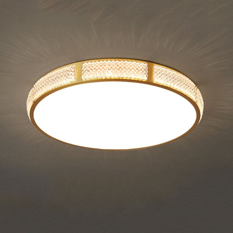 Forma di geometria in stile moderno Forma del soffitto metallo 1 luce a soffitto a soffitto in oro